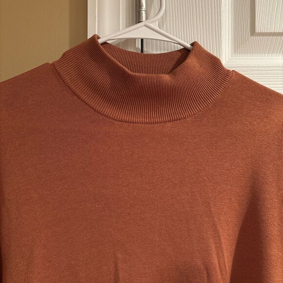 JoS. A. Bank Signature Collection Men's 100% Silk Orange Pullover Sweater XL - Picture 2 of 6